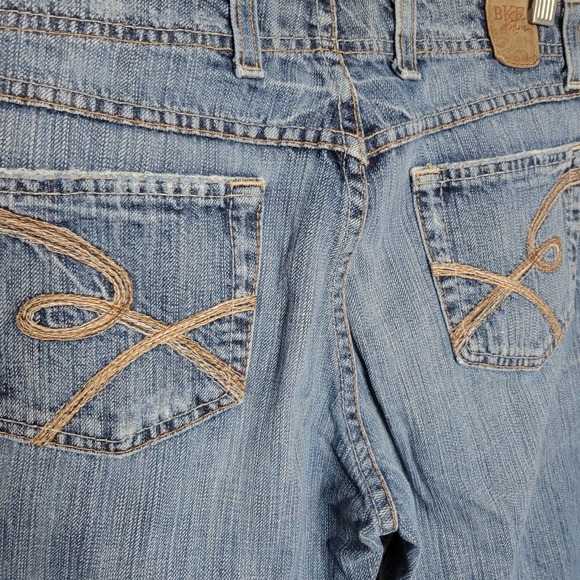 Buckle BKE Wendi Lowrise Flare Distressed Thick Stitch Jeans✨️sz 28 x 33 1/2 - Picture 10 of 13